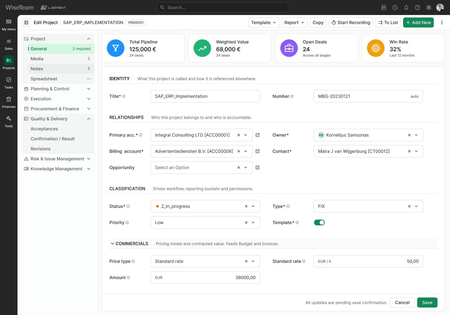 Project Form