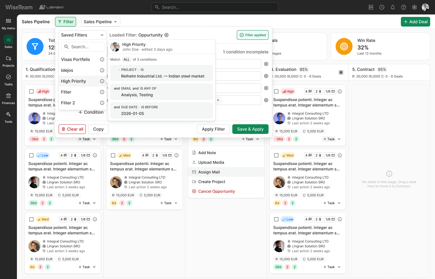Sales pipeline